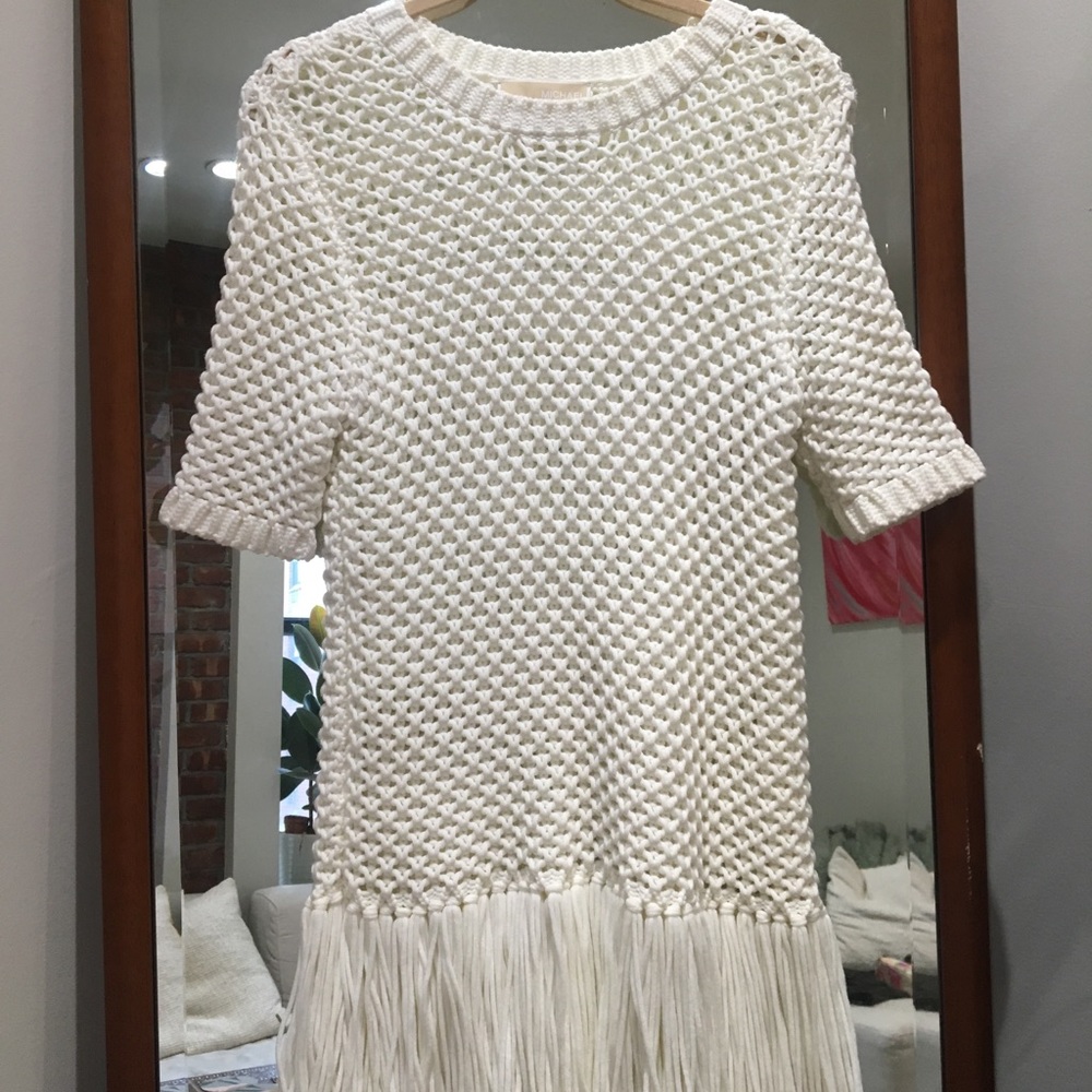 Michael Kors White Knit Shirt Size XS